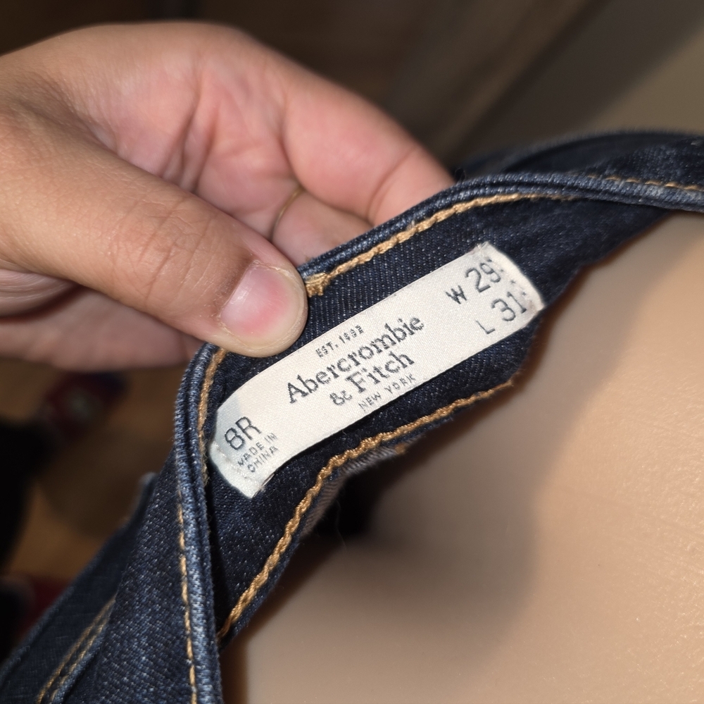 ☆Abercrombie & Fitch Dark Blue Women Jeans☆ - Picture 3 of 3